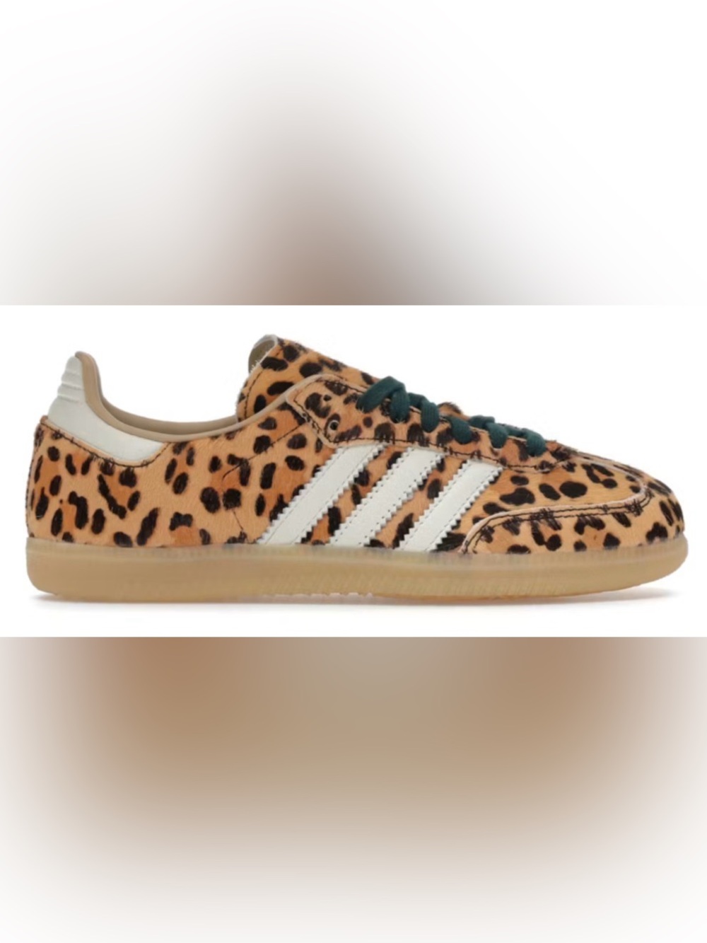 NIB [adidas] Samba OG Leopard Magic Beige Low-Top Sneakers Shoes Women's 10.5